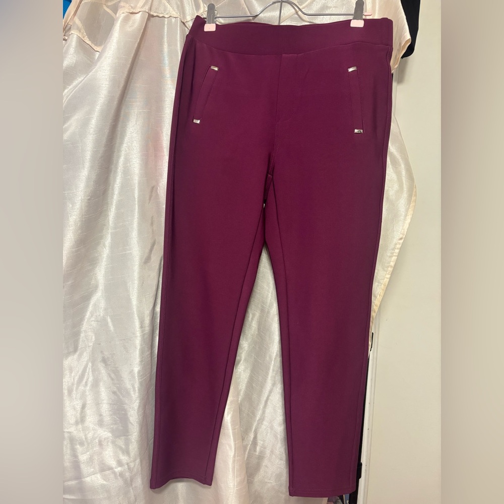 a new day Slim Pull-On Pants in Plum